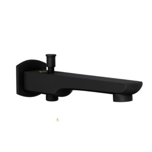 KUBIX PRIME BATH TUB SPOUT - BLACK MATT Jaquar