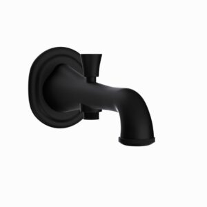 BATH TUB SPOUT WITH BUTTON ATTACHMENT - BLACK MATT Jaquar