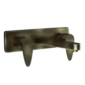 TWO CONCEALED STOP COCKS - ANTIQUE BRONZE JAQUAR