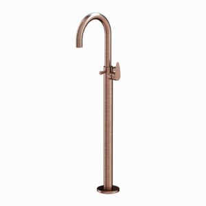 EXPOSED PARTS OF FLOOR MOUNTED SINGLE LEVER BATH MIXER - ANTIQUE COPPER Jaquar