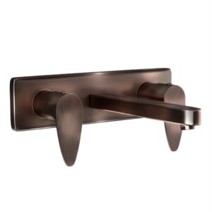 TWO CONCEALED STOP COCKS - ANTIQUE COPPER JAQUAR
