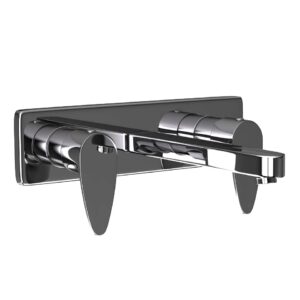 TWO CONCEALED STOP COCKS - BLACK CHROME JAQUAR