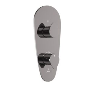 AQUAMAX THERMOSTATIC SHOWER MIXER - BLACK CHROME JAQUAR