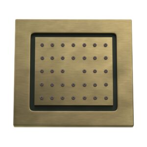 BODY SHOWER 130X120MM RECTANGULAR SHAPE - ANTIQUE BRONZE