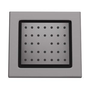 BODY SHOWER 130X120MM RECTANGULAR SHAPE - BLACK CHROME