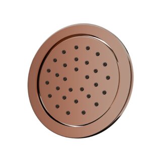 BODY SHOWER Ø120MM ROUND SHAPE - BLUSH GOLD PVD