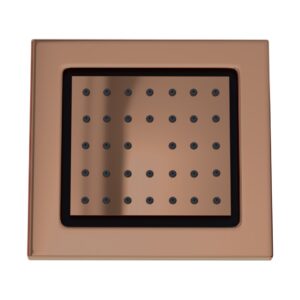 BODY SHOWER 130X120MM RECTANGULAR SHAPE - BLUSH GOLD PVD
