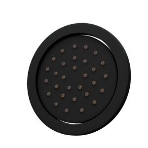 BODY SHOWER Ø120MM ROUND SHAPE - BLACK MATT