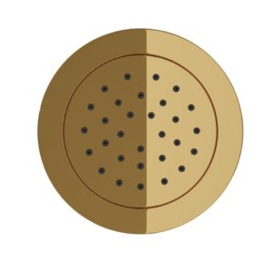 BODY SHOWER Ø120MM ROUND SHAPE - GOLD BRIGHT PVD
