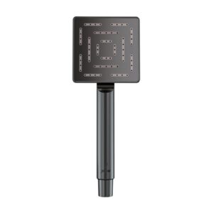 SQUARE SHAPE MAZE HAND SHOWER - BLACK CHROME