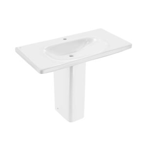 WALL HUNG BASIN WITH FULL PEDESTAL