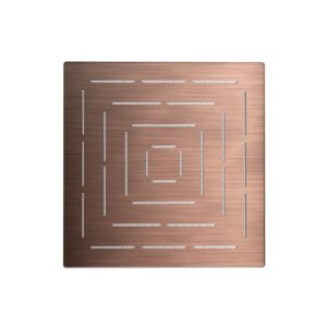 SQUARE SHAPE SINGLE FLOW MAZE OVERHEAD SHOWER - ANTIQUE COPPER