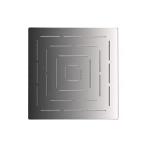 SQUARE SHAPE SINGLE FLOW MAZE OVERHEAD SHOWER - BLACK CHROME