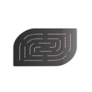 ALIVE MAZE OVERHEAD SHOWER - BLACK CHROME