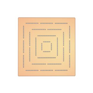 SQUARE SHAPE SINGLE FLOW MAZE OVERHEAD SHOWER - AURIC GOLD