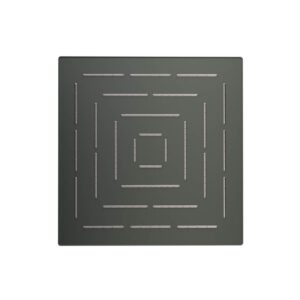 SQUARE SHAPE SINGLE FLOW MAZE OVERHEAD SHOWER - GRAPHITE